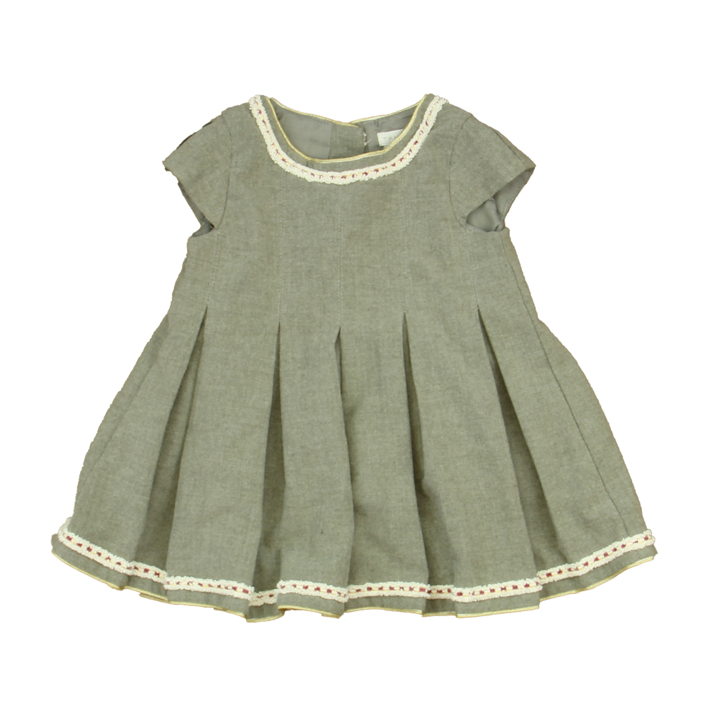 Tahari Girls Gray Dress size: 18 Months